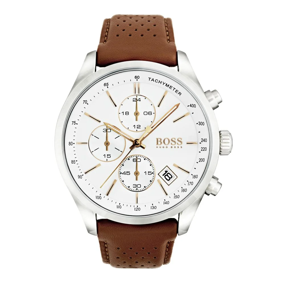 Grand Prix Chronograph 1513475 Brown Men's Quartz Watch
