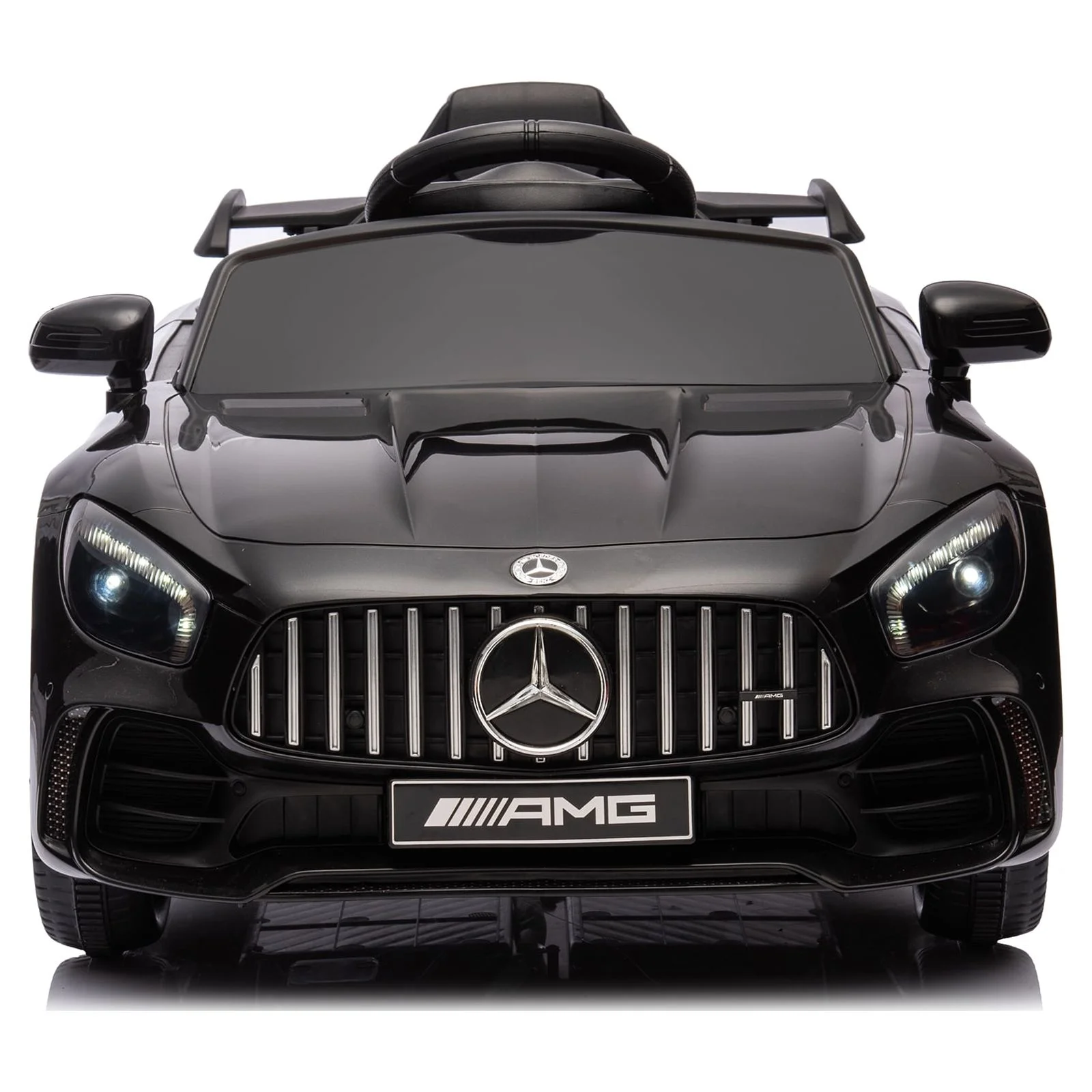 Kids Electric Ride On 12V Licensed Mercedes Benz Battery Powered Car, Ride on Toy with Remote Control, 3 Speeds, LED Light, Music, USB/AUX Port