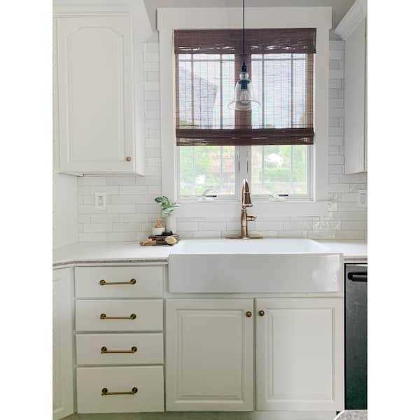 Sinkology Josephine 34 Quick-Fit Drop-In Farmhouse Single Bowl Fireclay Kitchen Sink - Shop Hardware Tools Online Store