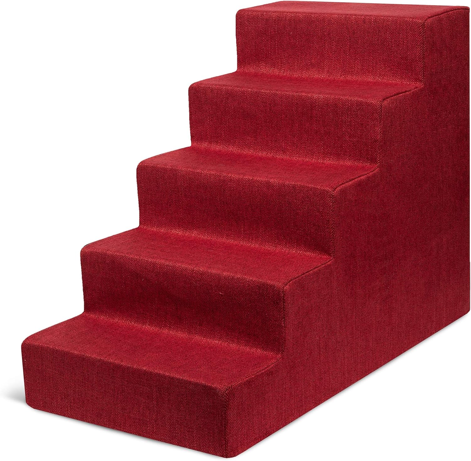 Best Pet Supplies Pet Steps and Stairs with CertiPUR-US Certified Foam for Dogs and Cats - Gray, 3-Step (H: 13.5") Pack of 2