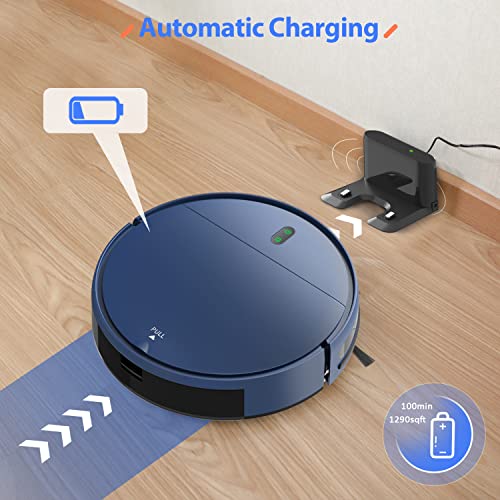 ZCWA Robot Vacuum, Robot Vacuum Cleaner with WiFi/APP/Alexa, Automatic Self-Charging, Robot Vacuum and Mop Combo Perfect for Carpet