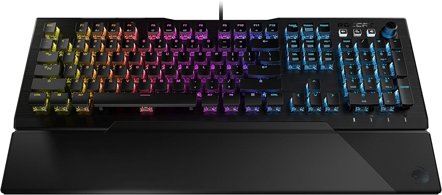 ROCCAT Vulcan 121 Mechanical PC Tactile Gaming Keyboard, Titan Switch, AIMO RGB Backlit Lighting Per Key