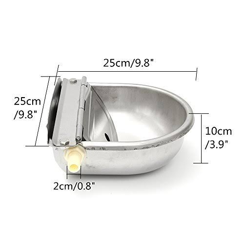 Techtongda Automatic Farm Grade Stainless Stock Waterer Horse Cattle Goat Sheep Dog Water(Item #020209)