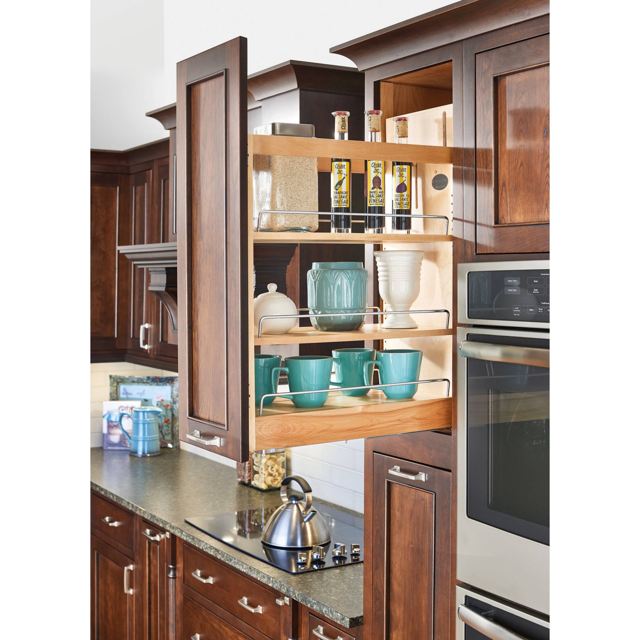 Rev-A-Shelf 8.5x22 Soft-Close Base Cabinet Organizer, Natural
