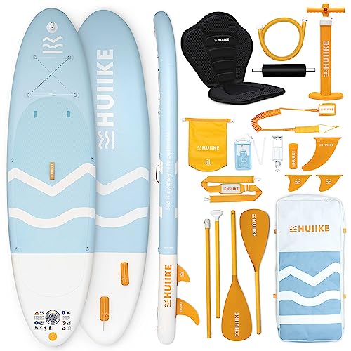 Inflatable Paddle Board for Adults with Accessories Included, Oar, Fins, Pump. Stand Up Paddleboard Great Stability and Resistance. 10’ x 33" x 5.9"