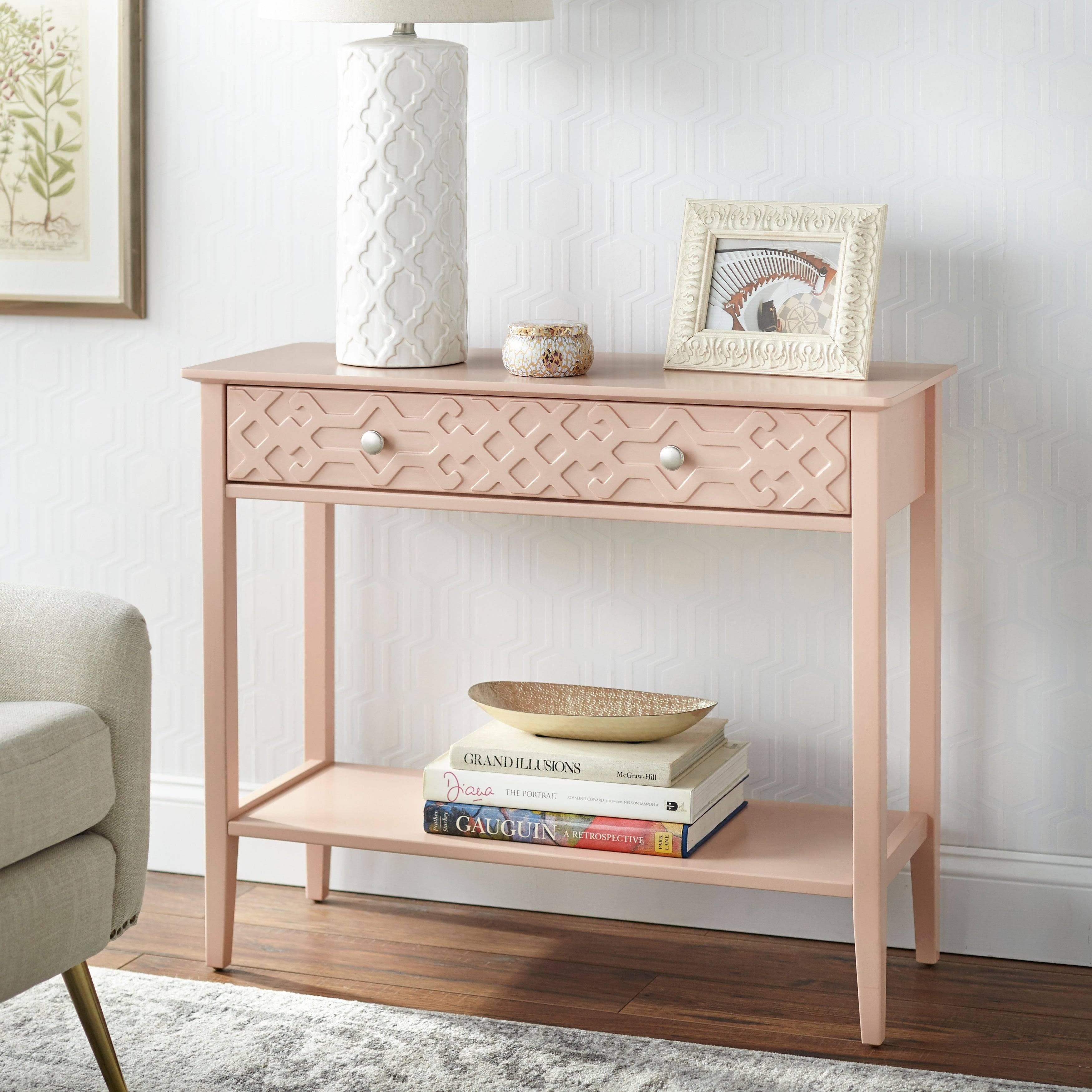 Simple Living Raya Console Table - White