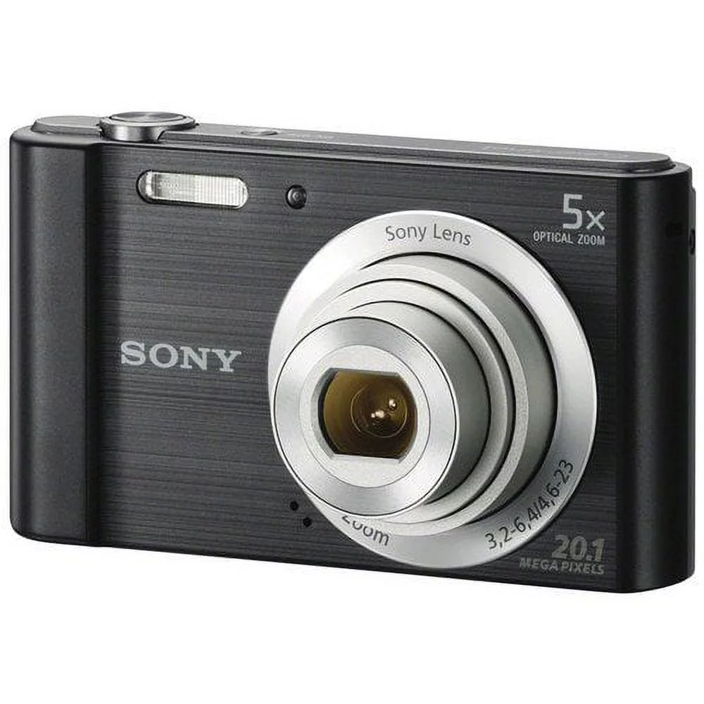 Sony Cyber-shot DSC-W800 Digital Camera (Black) + 32GB Pixi-Basic I3ePro Accessory Bundle