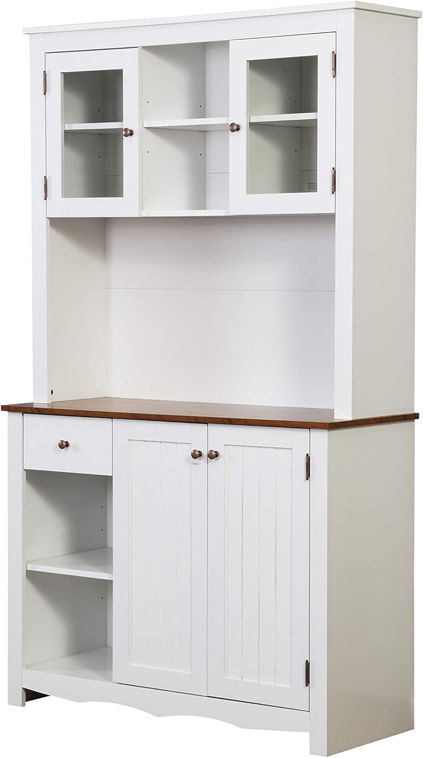 Home Source China Cabinet (Mahogany)