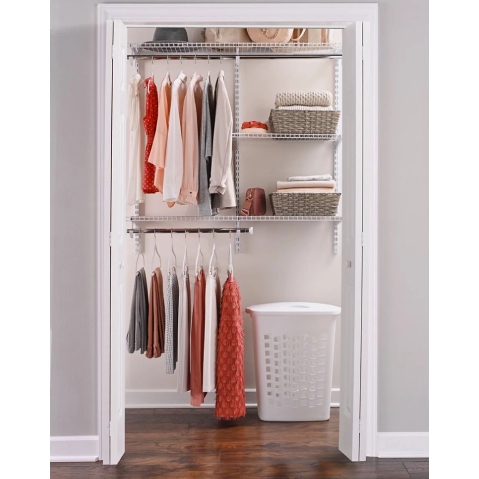 Rubbermaid Configurations White Closet Kit - FG3G5902WHT - Radiant Selections