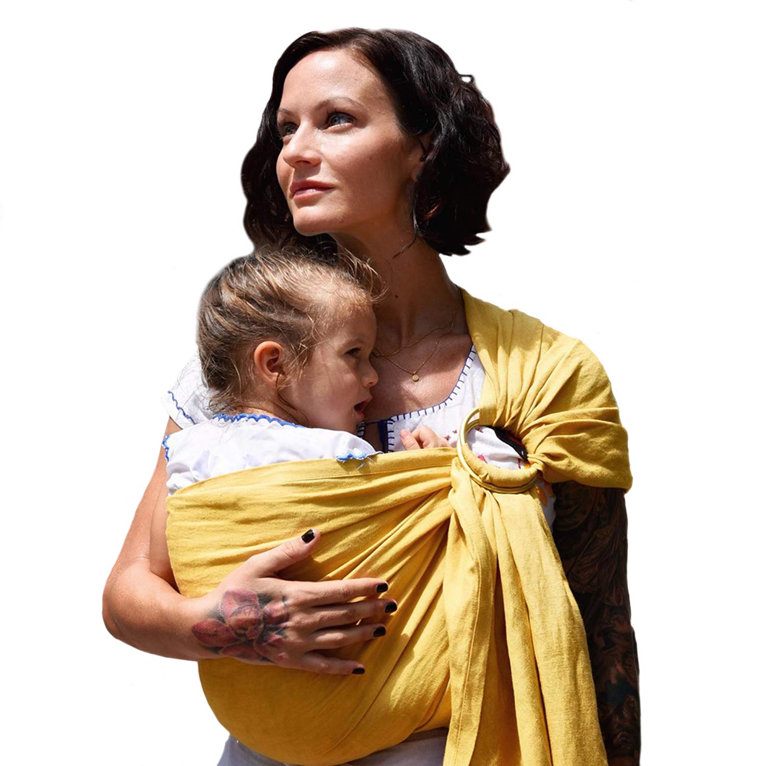 Nalakai Ring Sling Baby Carrier - Luxury Bamboo and Linen Baby Sling - Baby Wrap