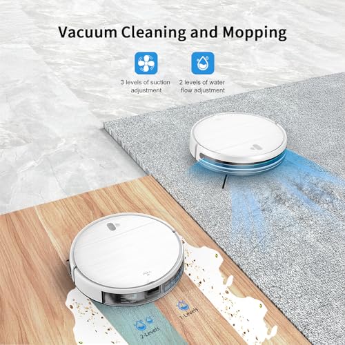MAMNV Robot Vacuum and Mop, 11500 Pa Suction, 3-in-1 Robotic Vacuum with Smart LiDAR Navigation, 70 Day Self-Emptying,160 Min Runtime