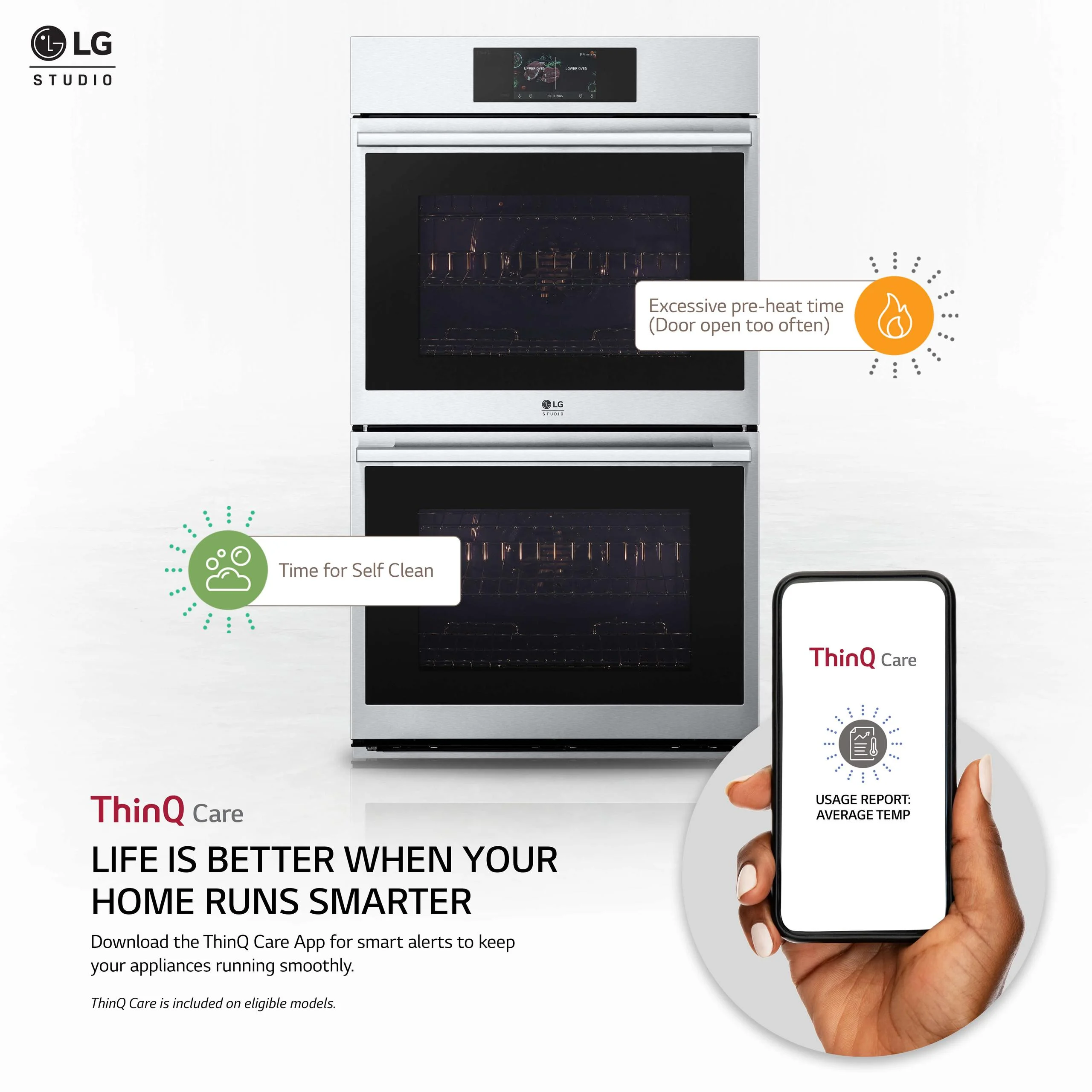LG WDES9428F  DOUBLE WALL ELECTRIC OVEN Stainless Steel