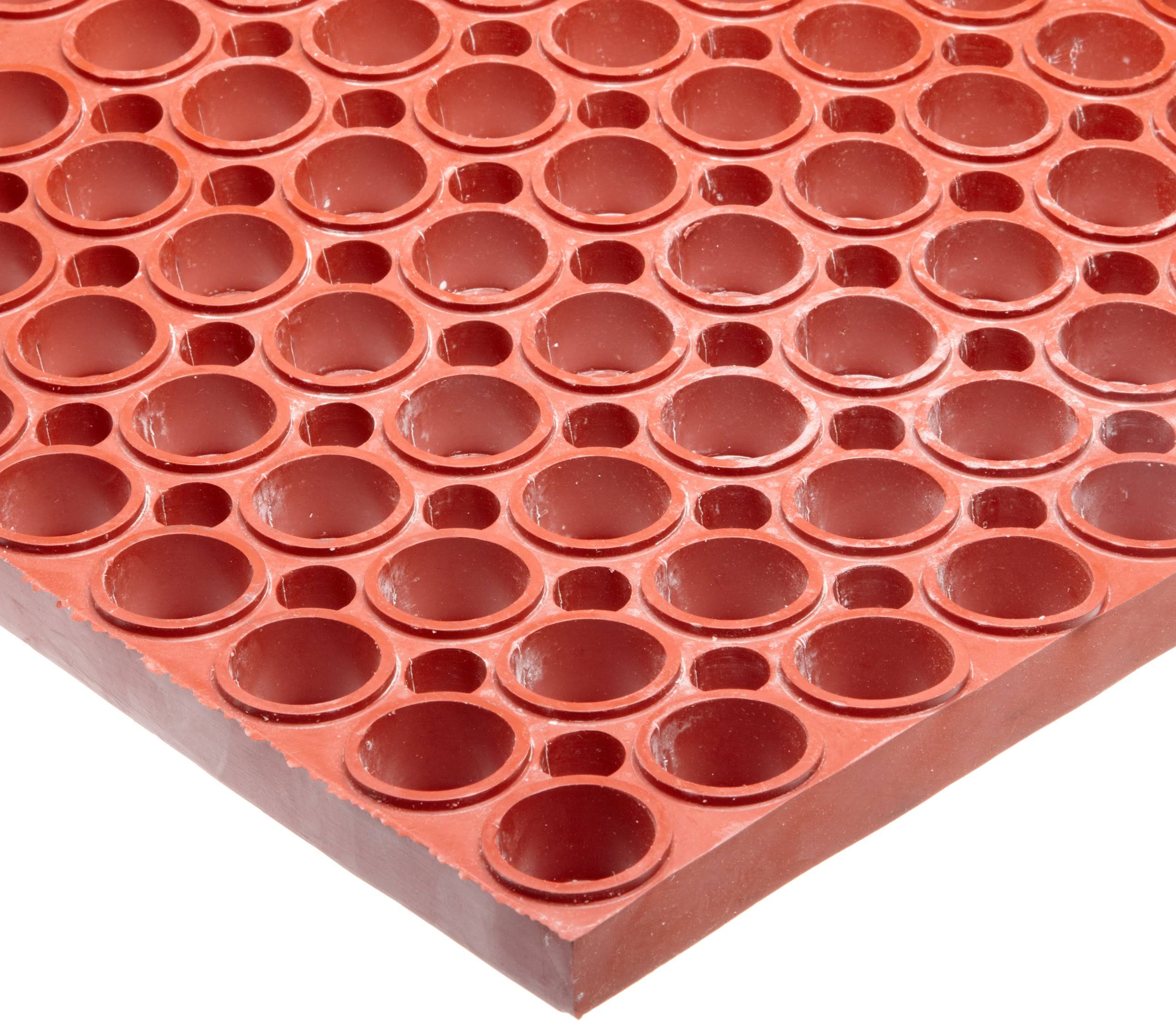 Notrax Red Drainage Anti-Fatigue Mat San-Eze II T11