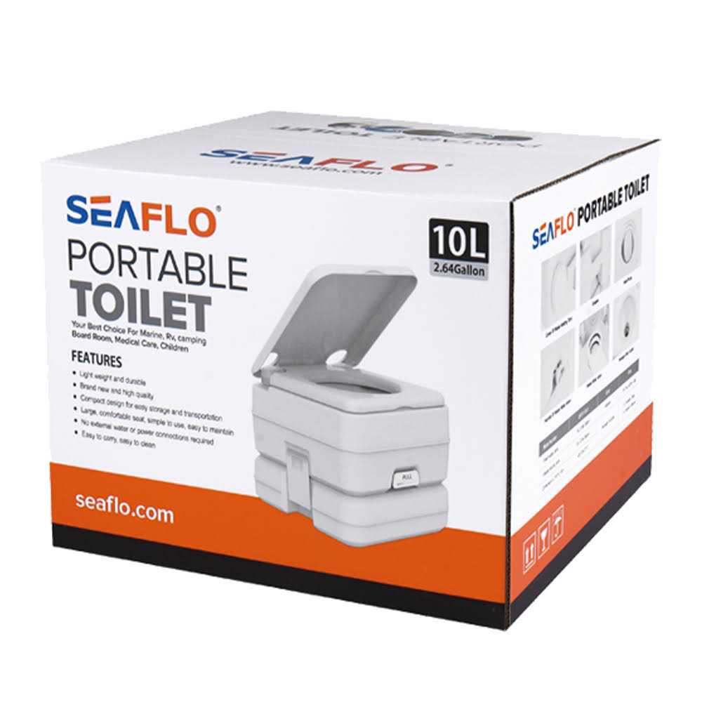 Seaflo Portable Toilet for Marine, RV, Camping and Boat - Sports Supplies Online Store
