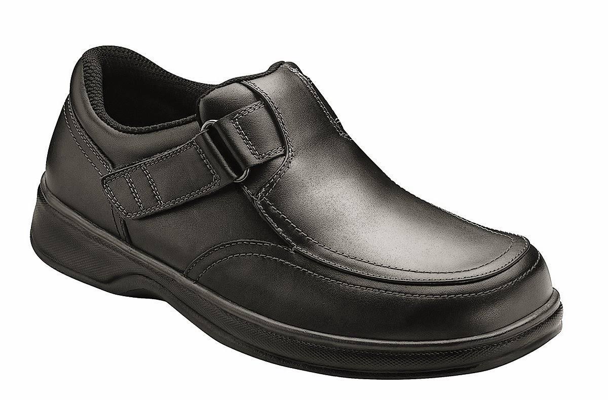 Orthofeet Men&s Carnegie, Size: 12, Black Leather