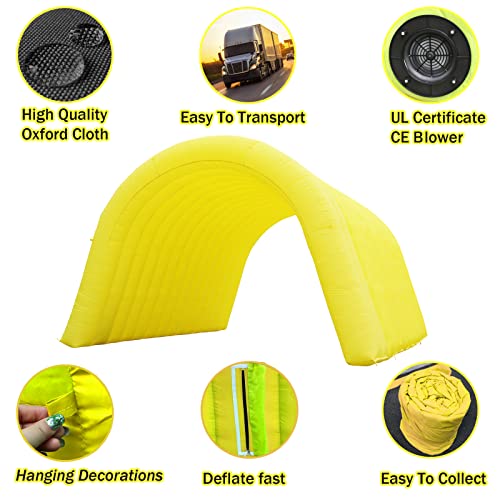 Inflatable Tunnel Sports Tunnel Entrance with Blower Football Tunnel Tent Entryway for Business Advertise Party Exhibition Promotion Street,Shop
