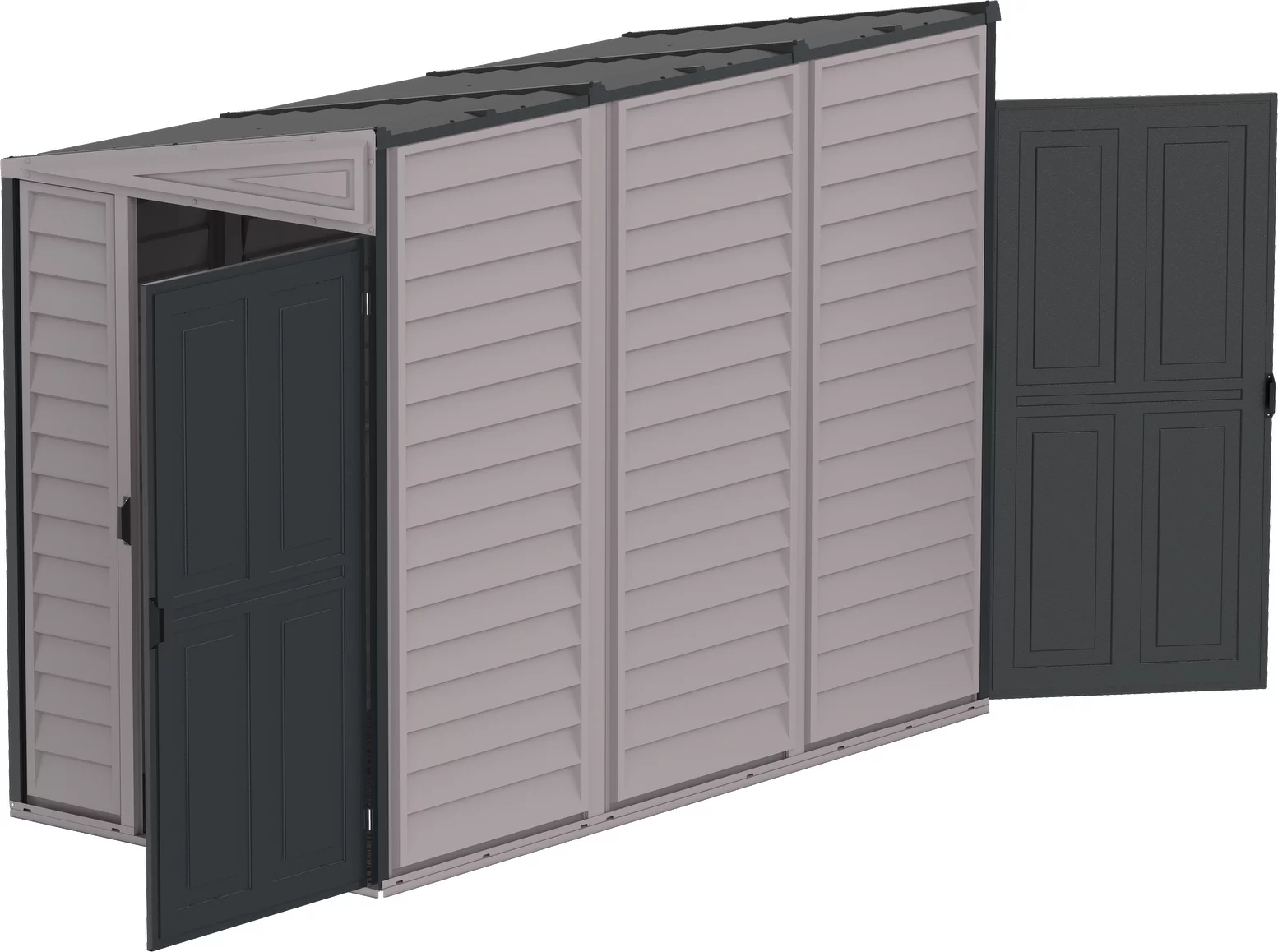 Duramax 4ft x 8ft Sidemate PLUS Vinyl Resin Outdoor Storage Shed With Foundation Kit