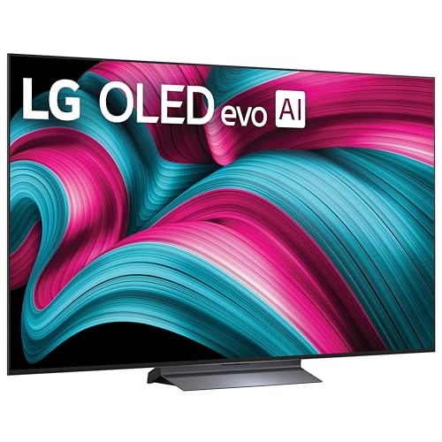 LG 55-Inch Class OLED evo AI 4K C5 Series Smart TV w/Dolby Atmos, Dolby Vision, HDR10, AI Super Upscaling 4K, Filmmaker Mode, Wow Orchestra