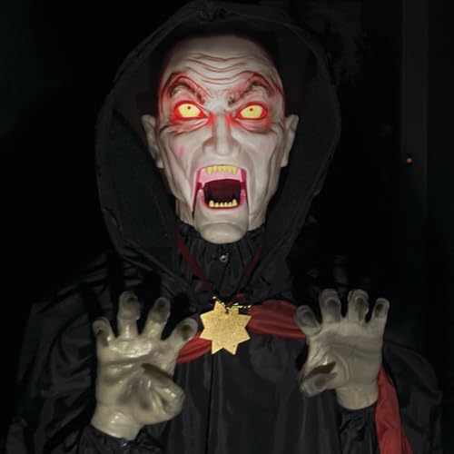 Haunted Hill Farm 5.9 ft. Animatronic Lurching Woman by Tekky, Halloween Animatronic, Scary Indoor House Prop & Decoration