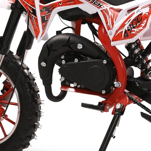 49cc Dirt Bike for Adults & Kids,Kids Dirt Bike Mini Dirt Bikes,2-Stroke Gas Power Motocross Off-Road, Mini Pit Bike with Front Rear Disc Brakes