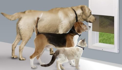 High Tech Pet Fully Automatic Pet Door for Wall and Door Installation - (PX-1W, Medium Wall Mount)