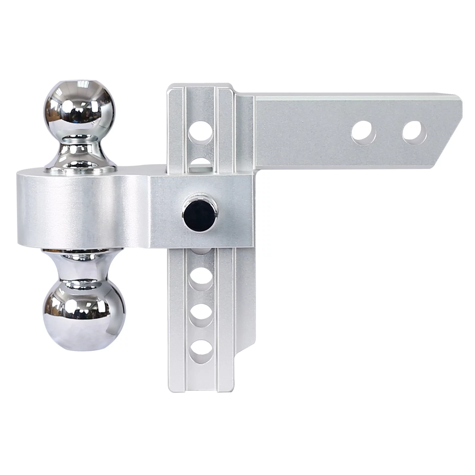 Mefine Adjustable Trailer Receiver Drop Hitch Ball Mount Fits,2inch receiver,6 inch adjustable,2’’ and 2 5/16’’ Dual Balls , 14,500lbs