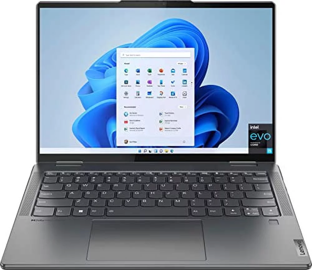 2022 LENOVO Yoga 7i 2-in-1 Laptop 14" 2.2K Touchscreen Intel EVO Platform 12th Core i5-1235U Iris Xe Graphics 8GB RAM 1TB SSD WI-FI 6E Thunderbolt 4