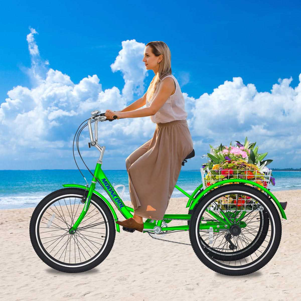 ABORON Adult Tricycles 3 Wheel Bikes 7 Speed Adult Trikes - Sports Supplies Online Store