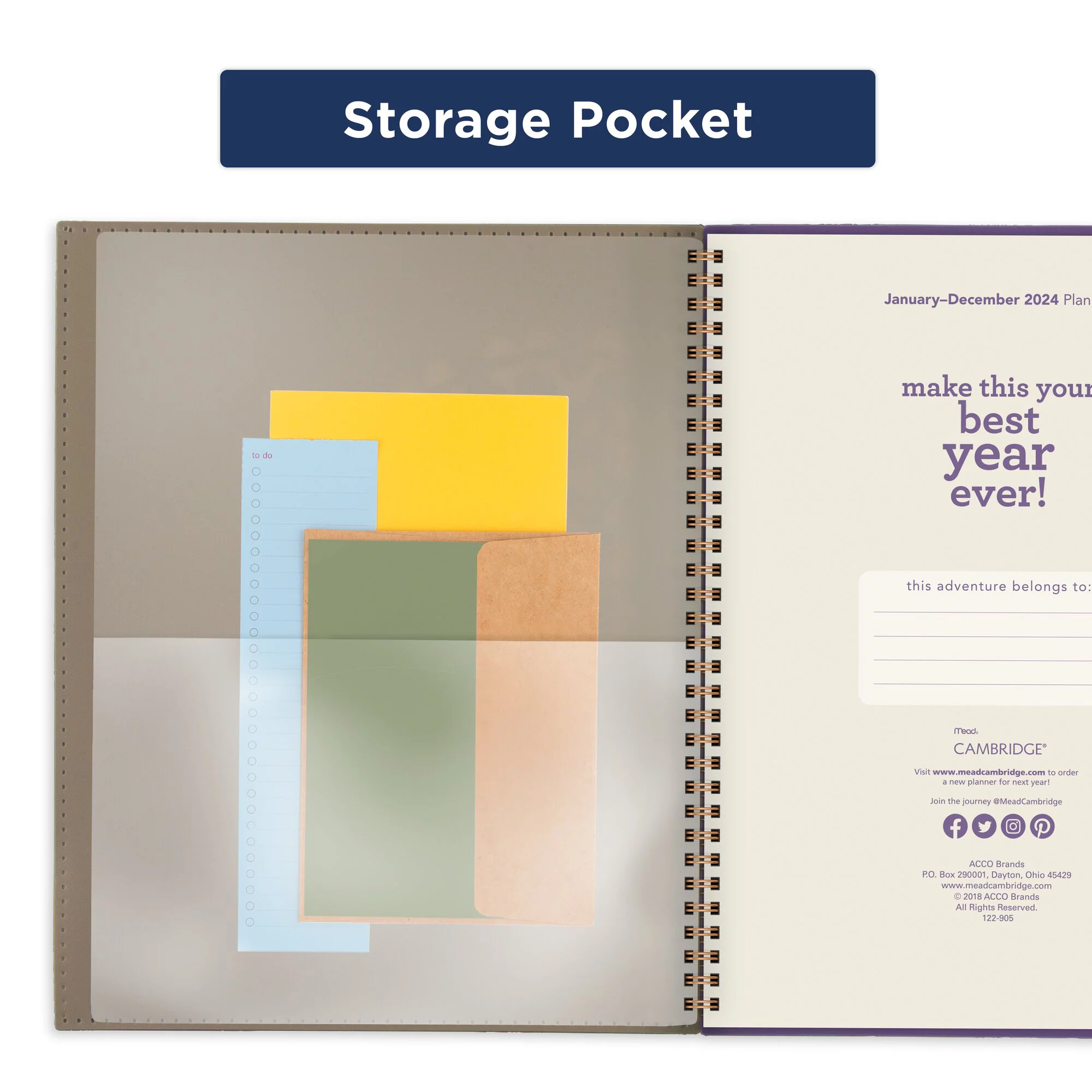 Cambridge Vienna 2024 Weekly Monthly Planner Large 8 12 x 11 - Planners