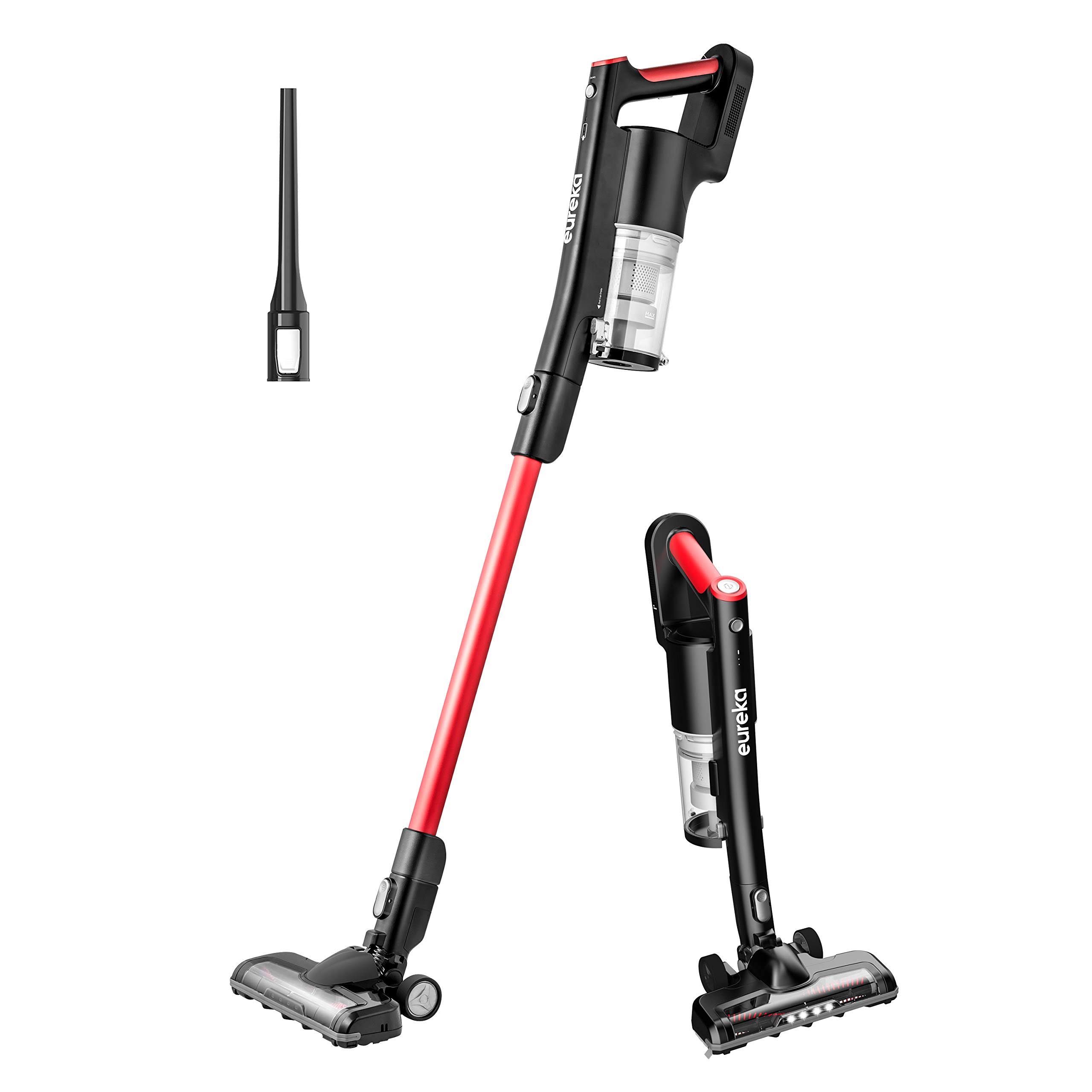 Eureka Cordless Vacuum Cleaner, Hight Efficiency for All Carpet and Hardwood Floor LED Headlights, Convenient Stick and Handheld