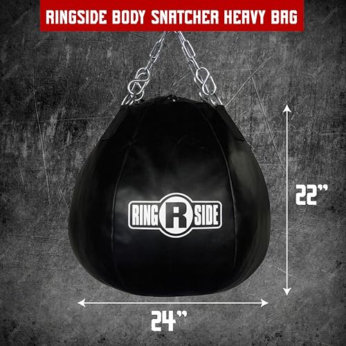 Ringside Body Snatcher Heavy Bag, Soft-Filled, Synthetic Leather Punching Bag for Boxing, MMA, Muay Thai, and More