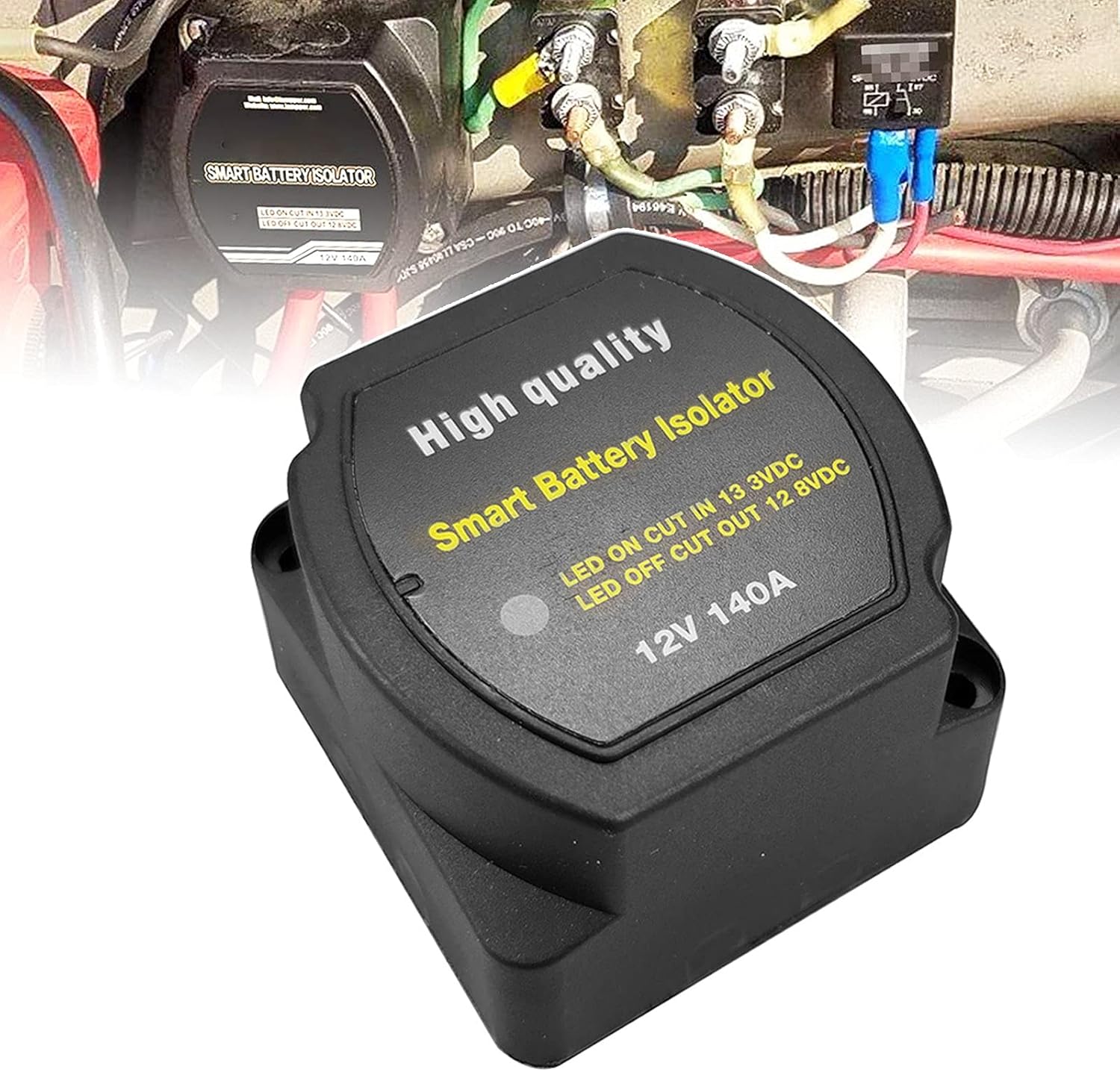 Dual Battery Isolator 12V 140Amp, Voltage Sensitive Relay VSR
