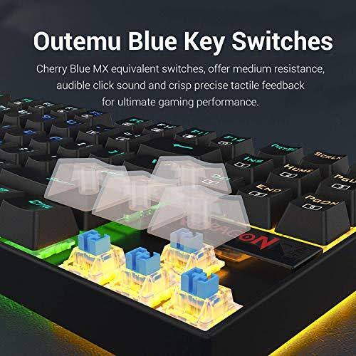 Redragon K552 Mechanical Gaming Keyboard 60% Compact 87 Key Black RGB Backlit