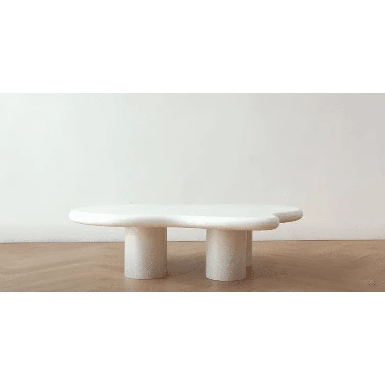 Jurita 4 Legs Wood Cloud Coffee Table - Radiant Selections