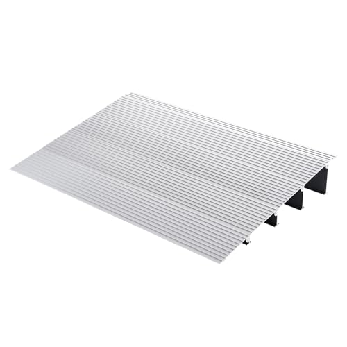 VEVOR Door Threshold Ramp, 6" Rise Door Ramp for Wheelchairs, Aluminum Threshold Ramp for Doorways Rated 800 lbs Load Capacity