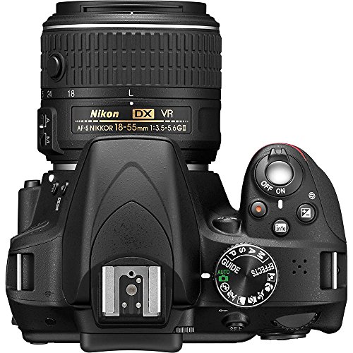 Nikon D3300 24.2 MP CMOS Digital SLR with Auto Focus-S DX Nikkor 18-55mm f/3.5-5.6G VR II Zoom Lens (Black)