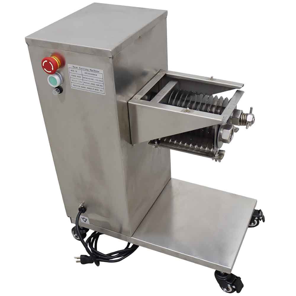 INTSUPERMAI Electric Meat Cutting Machine QE Meat Slicer Dicing Machine with 12mm Blade