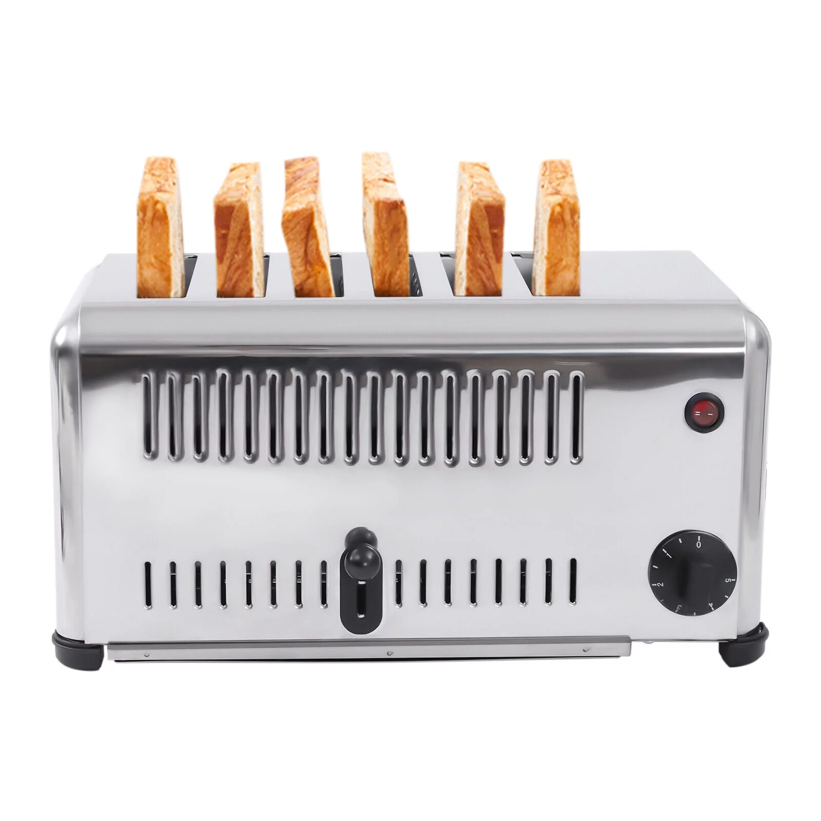 TFCFL Commercial Stainless Steel Electric 6 Slice Toaster Machine Cool Touch Toaster