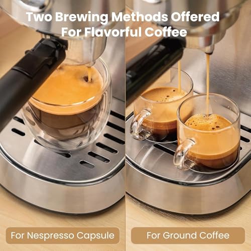 Gevi Espresso Expresso Machine 20 Bar with Auto Milk Frother, Professional Espresso Maker with Steam Wand