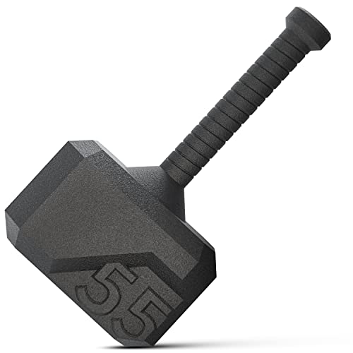 Tribe WOD Hammer Kettlebell 15-70lb + Adjustable | Cross Training Workout Equipment for Muscle Building, Cardio Fitness