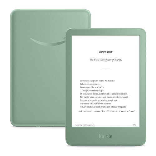 Amazon Kindle (16 GB) - Lightest and most compact Kindle, now with faster page turns, and higher contrast ratio, for an enhanced reading experience