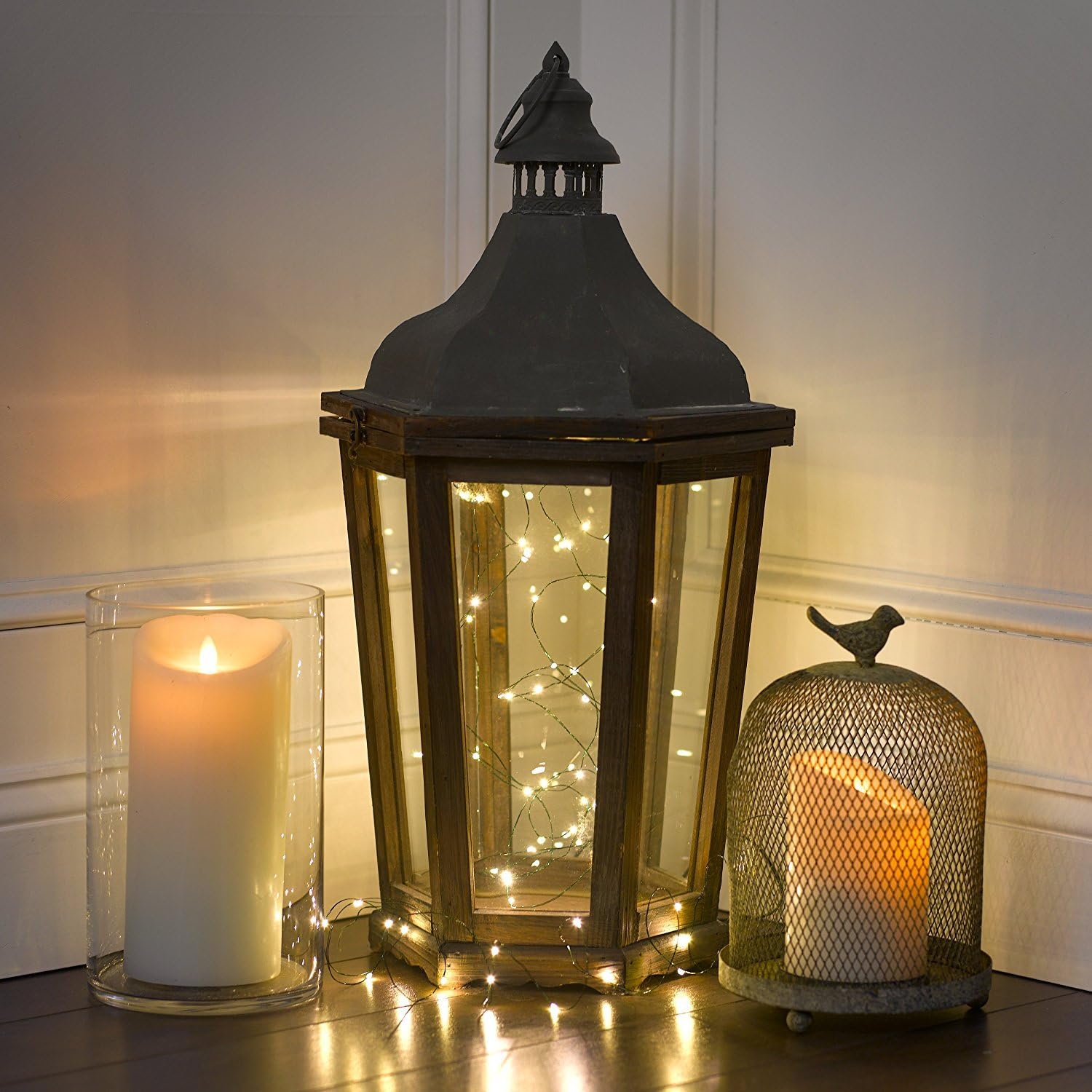 Luminara Flameless Candle: Vanilla Scented Moving Flame Candle with Timer (7" Ivory) Pack of 2