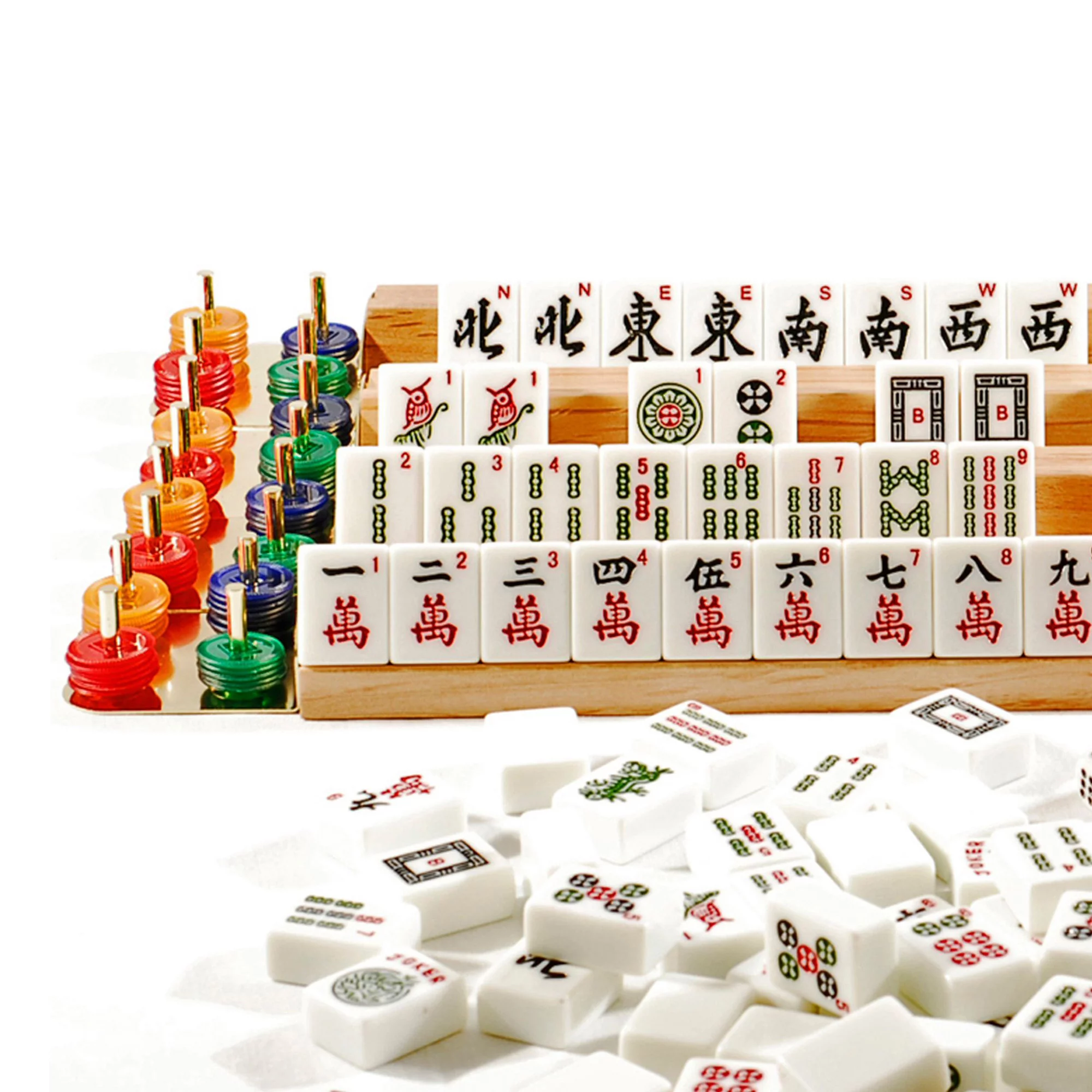 We Games Aluminum & Black Mahjong - American Style