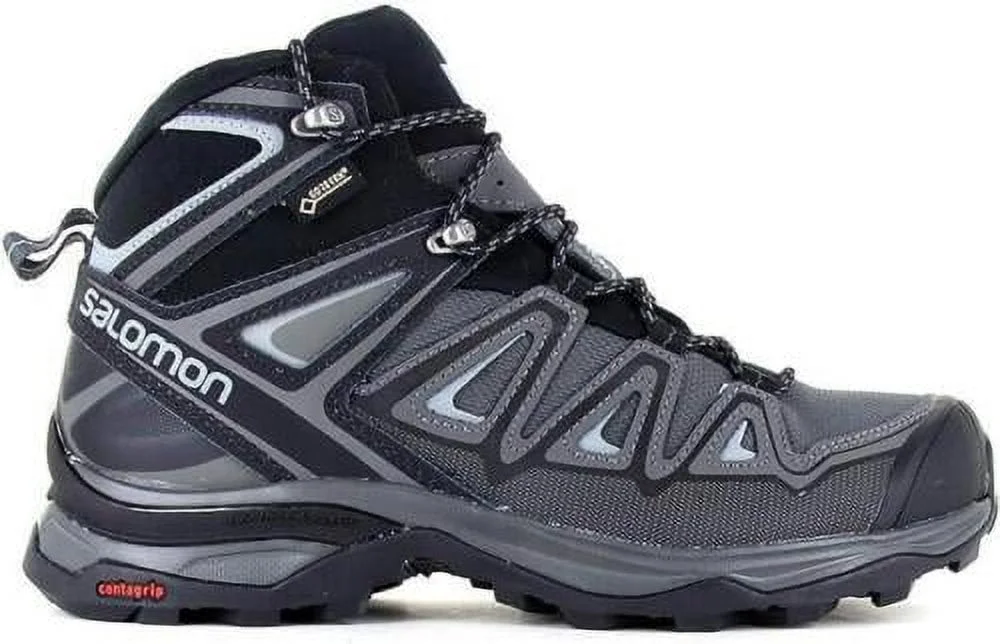 Salomon Women's X Ultra 3 Mid GTX Waterproof Black/Magnet Running Shoes
