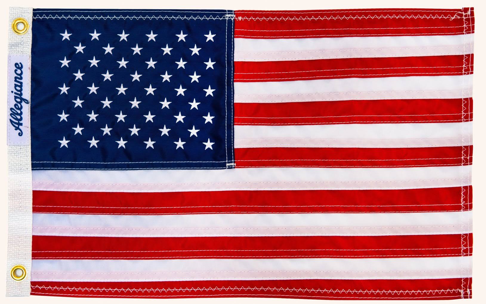 Allegiance American Boat Flag Set | Allegiance Flag Supply 16x22 x 24x22