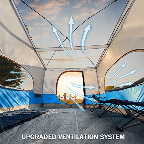 KAMPKEEPER Camping Inner Tent for Pop Up CanopyFully Vented Roof, Converts 10'x10' Straight Leg Canopy into Camping TentKhaki