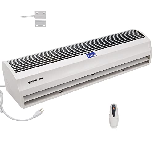 Awoco FM-12 Power Quiet Indoor Air Curtain w/Remote Control and Magnetic Switch