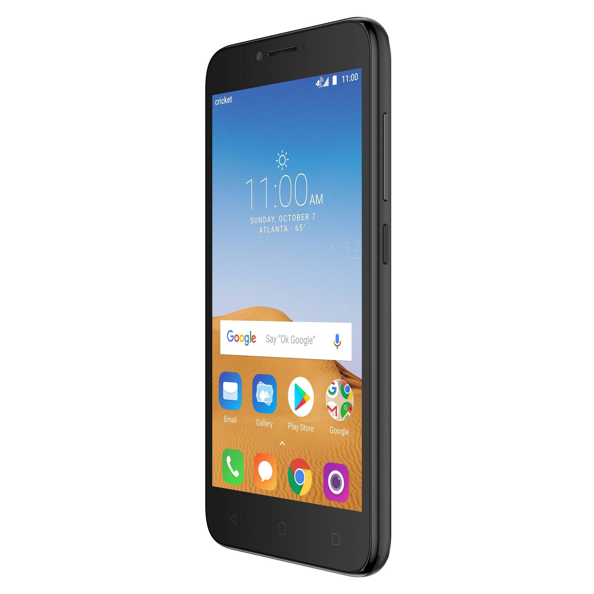 Cricket Wireless Alcatel Tetra 16GB Prepaid Smartphone, Black