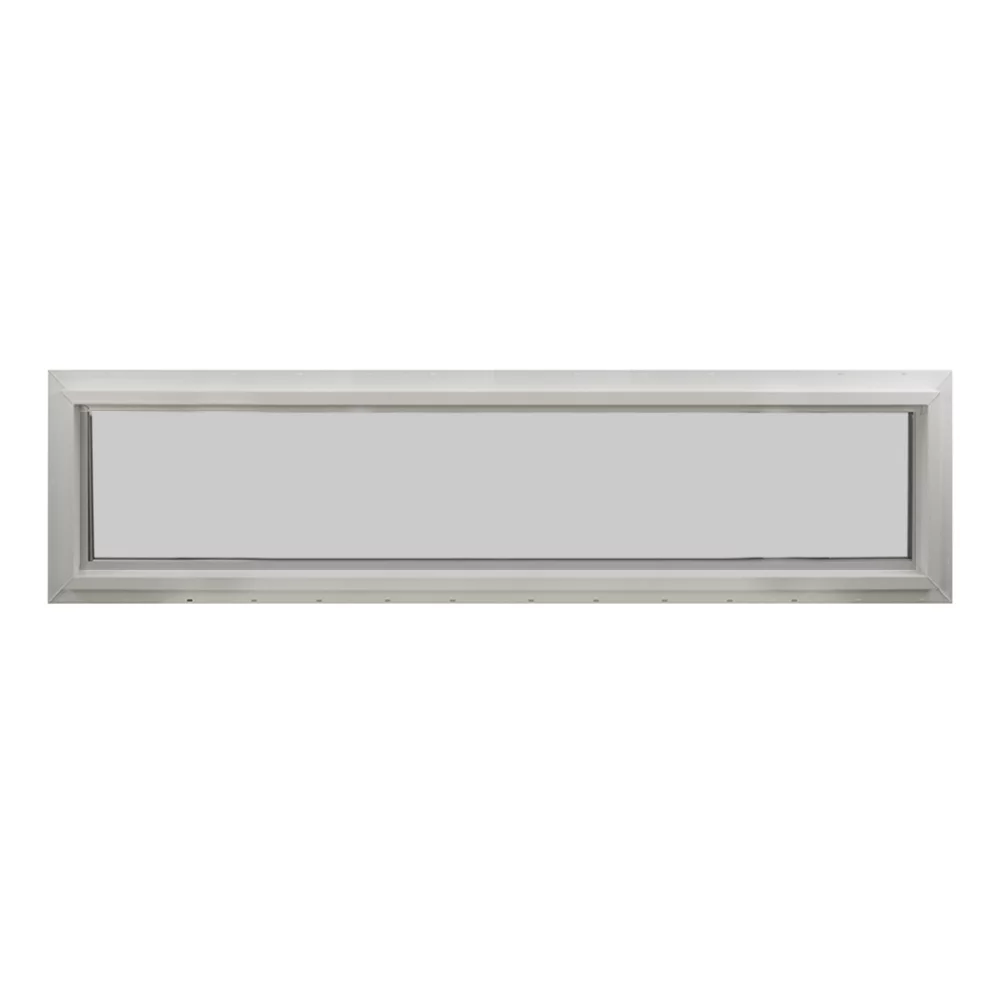 Double Pane Transom Window 72" x 10" Vinyl Window Argon Gass DP66 Non-Opening Low-E Glass