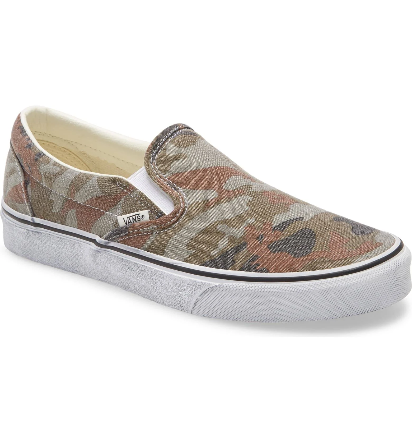 Vans Washed Classic Slip-On (Camo/True White)